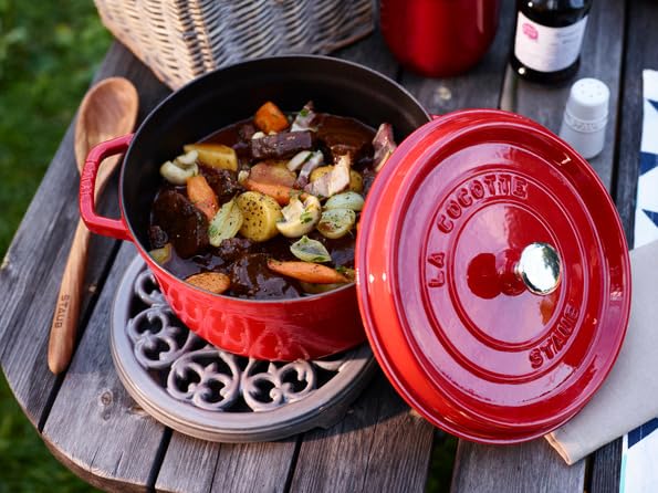 Staub Lily Trivet, Gray, 23cm, Trivet [Official Japanese Product] Accessory 40509-608