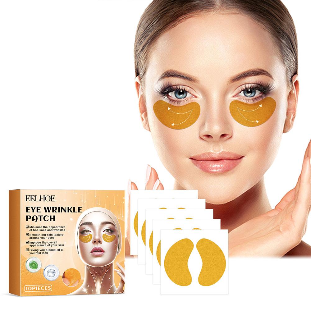 10PCS Forehead Wrinkle Patches Anti Wrinkles Facial Patches Natural Forehead Line Removal Gel Patch Face Skin Patch