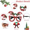1 Stück Weihnachtsfeier Brillen, Unisex, Perfekt für Fotoautomaten-Requisiten und Dekorationen für Halloween, Weihnachtsveranstaltung & Partyzubehör