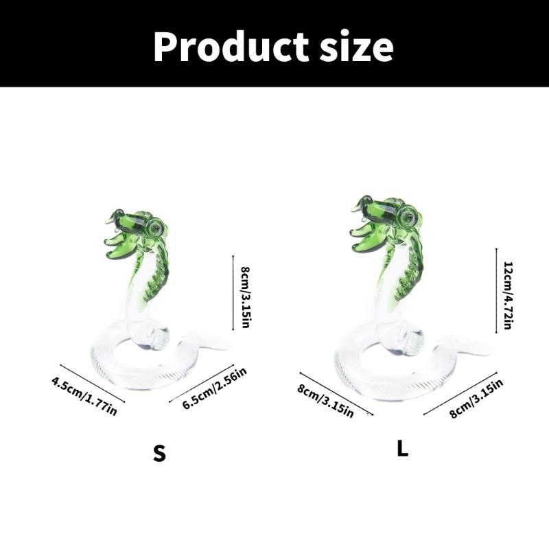 Exquisites Crystal King Snake Sculpture Snake Statue Enhancing Living Room or Office Aesthetic Appeal Home Decors