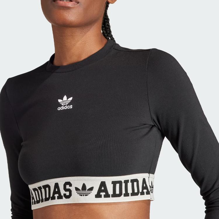 Adidas Originals Neutral Court Graphic Tee Women Tops Black IS5266