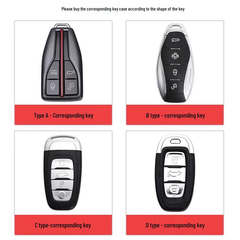 Compatible Key Case for Hongqi H6, H5, H9, EH7, HS3, HS5, HS7, HQ9, EQM5, H7 Cars