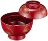 Maeju Lacquerware Zoni Kourinmatsu Tree Vermilion Traditional Yamanaka Made in Bowl, (Pine Design), Red, Craft, Lacquerware, 450ml, Japan, 3T-417,