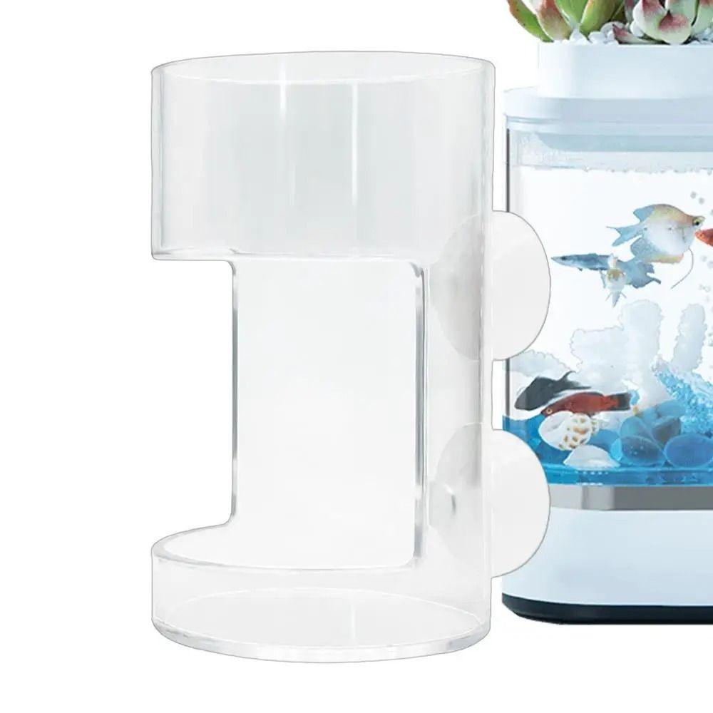 Transparent Station Floating Food Tray Square/Circle Aquarium Feeding Ring  Fish Tank
