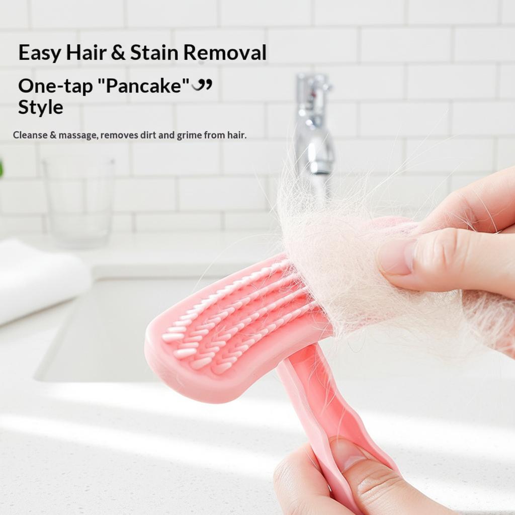 HOME Silicone Cat Dog Comb Soft Hair Removal Brush for Rabbits Dogs Cats Sheep Cartoon Design Ergonomic Handle