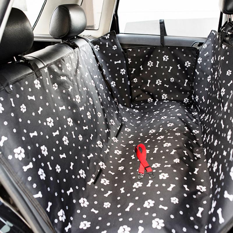 Dog Double-Layer Dirt-Resistant Car Seat Pad for Pets - Back Seat Cushion with Open Hole Design