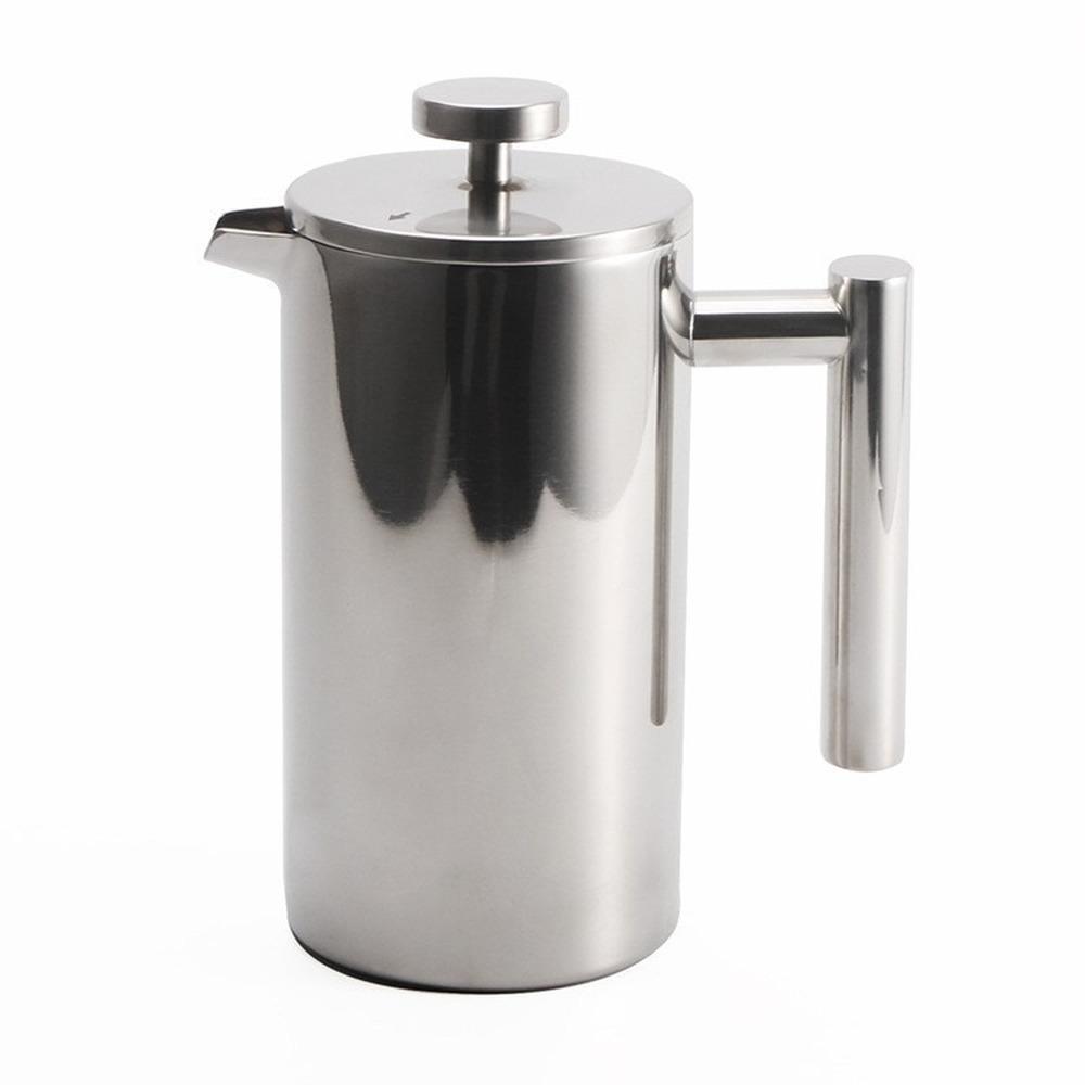 

Кофеварка French Press 350/800/1000 мл, кофемашина из нержавеющей стали 304 с двойной изоляцией, горшок для заваривания кофе и чая для 350ml