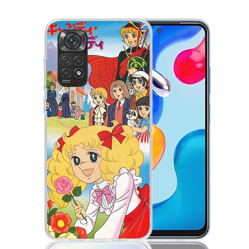 Anime Candy Phone Case For Xiaomi Redmi Note 15 14 13 12S 12 Pro Plus 11S 11E 11 11T 10S 10 Art Soft Pattern Cover Redmi Note 14