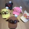 Korean Version of the New Parent-child Cartoon Bear Letter Soft Brim Cap Spring and Autumn Shopping Travel New Baseball Cap