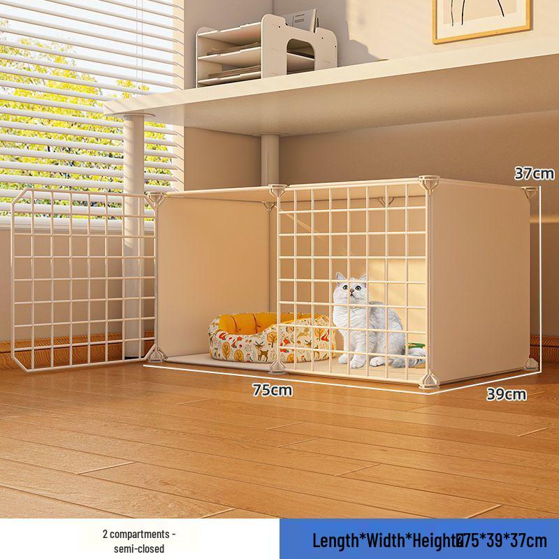 Indoor Cat Villa: Multi-Layer Winter Home & Toilet, Spacious Cabinet Bed