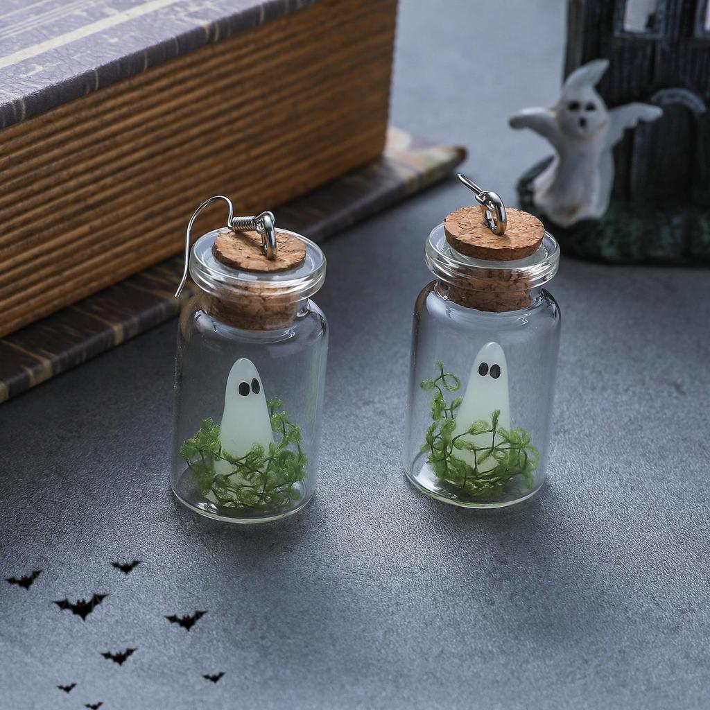 Luminous Ghost Drift Bottle Necklace - Halloween Jewelry