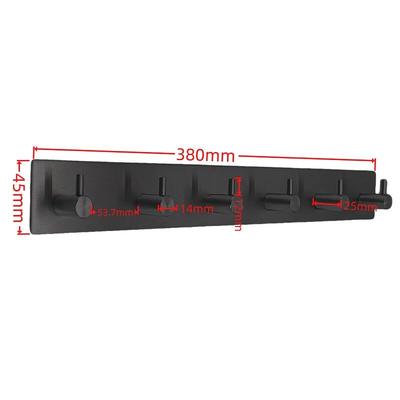 Punch-Free 304 Stainless Steel 6-Hook Wall Hanger