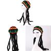 Creative Jamaican Beanie Hat With Breathable Spandex For Womens Halloween Party Accessory