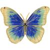 Butterfly Painting Oil Coat Brooch New High-End Women'S Design Sense Niche Luxury Unique Pin Suit Brooch