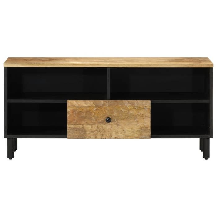 VidaXL Meuble TV, Armoire de Télévision avec Pieds, Meuble Télé avec Rangement Salon Salle de Séjour Intérieur, Bois Massif 356907