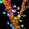 Cherry Blossom Waterproof Solar String Lights for Outdoor Garden and Balcony Décor