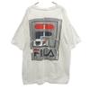 90s Made In USA Old Back Logo Short Sleeve T-shirt XL White Men's Used