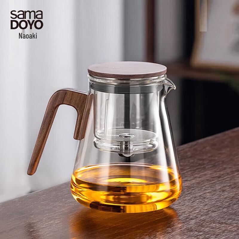 Shangming Bangtian Chinese Style One-Touch Filter Glass Teapot