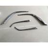 For Mazda CX-3 CX3 2017 2018     Car Body Head Front Fog Light Lamp Frame Stick Eyebrow ABS Chrome Trim 4PCs