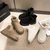 Fashion Snow Boots for Women Women's Low Shoes Flat Heel Booties Ladies Winter Footwear Boots Women Thickening Plus Velvet Warm Boots
