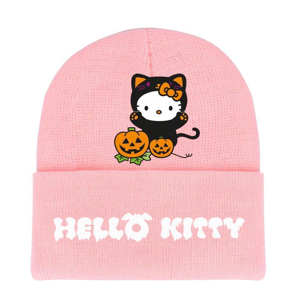 Halloween Printed Knit Cap For Winter Teens And Cartoon Enthusiasts