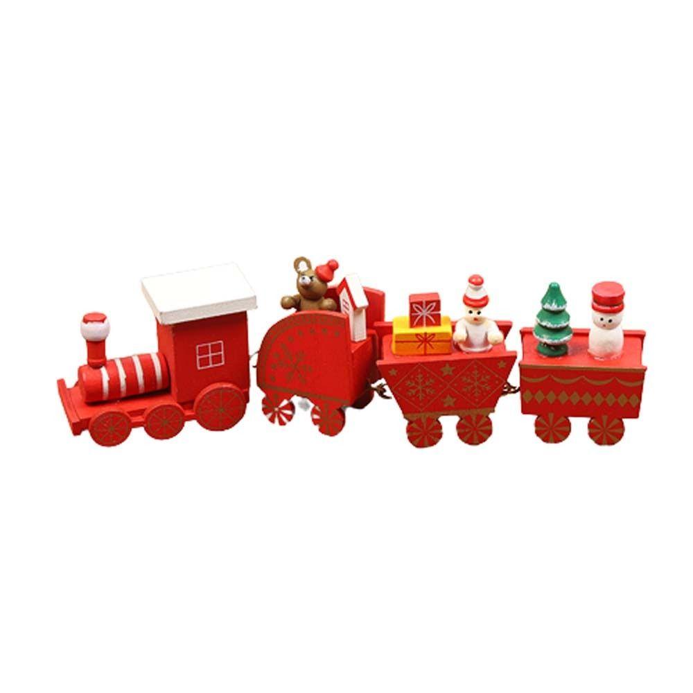 Handicrafts Christmas Wooden Train Christmas Christmas Decorations Wooden Handicrafts  Toys