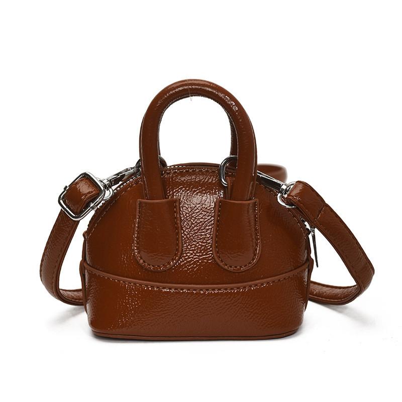 Urban Minimalist Pu Shell Bag With Zipper For Daily Girls