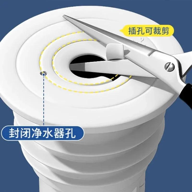 Abwasser Badezimmerartikel Ablaufgeruchverschluss Silikon Dichtring Abtropfgestell für Küchenspülenabflüsse Geruchshemmend Badewannenzubehör Armatur
