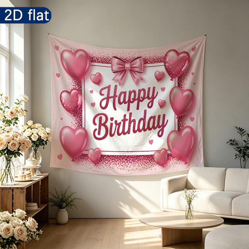 Glitter Birthday Backdrop 1pc - Studio Photo Prop