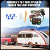 INFINAUTO Powered 3-to-2 Wire Splice In Trailer Tail Light Converter Vehicle 4 Pin Wiring