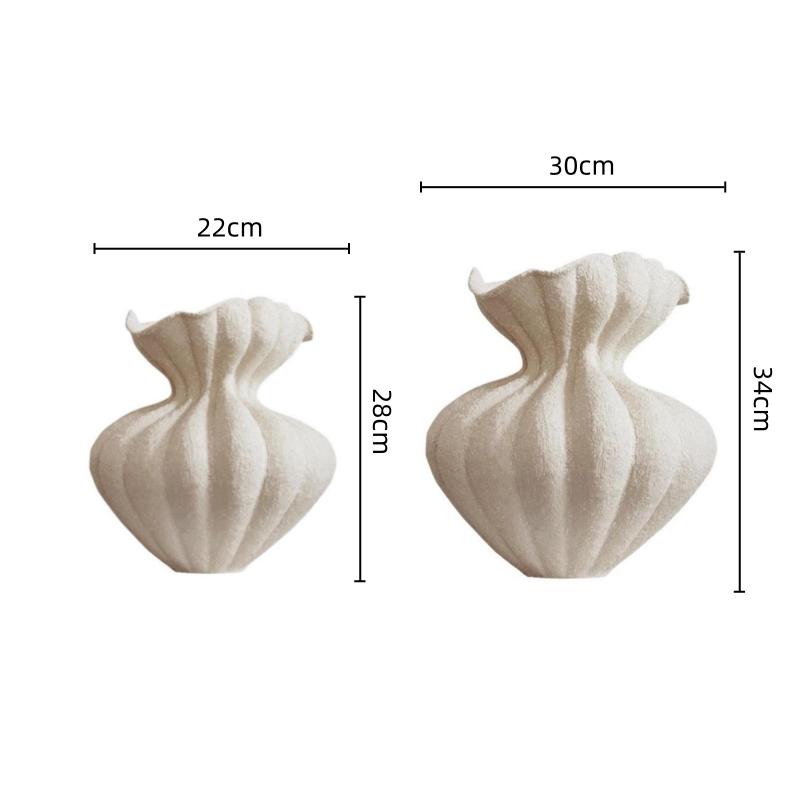 Ceramic Vase French Vintage Lace Flower Arrangement Accessories Flower Vase Ceramic Handicraft Ornaments Home Decoration