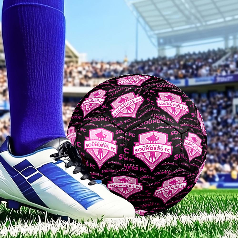 Sport Club Football Crest Printed Size 5 Soccer Balls, Anti-Slip, Protective Football, Outdoor Sport, a Unique Gift Suitable for him/her, Birthday
