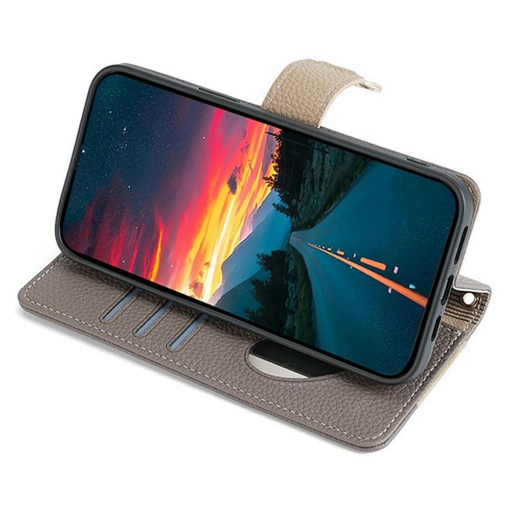 For Motorola Moto G35 5G Case Mirror Wallet Leather Phone Cover with Chain Shoulder Strap