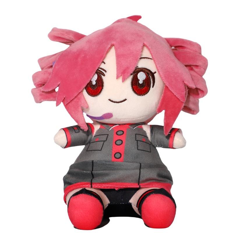 Kasane Teto Plüschpuppe, Superweicher Kurzplüsch, 20cm, Liegend/Brot-Stil, Anime-Figur, Sonderanfertigung