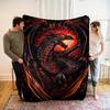 Blue Dragon Print Gift Blanket Home Decoration Gift Soft Flannel Blanket Nap Blanket Gift Blanket Source