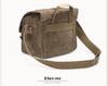 Waterproof Cotton Canvas Crossbody Camera Bag for SLRs - Unisex Photography Shoulder Bag