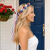 Glitter Star Headband, 4th of July Patriotic Party Celebration Tassel Headband, Women Masquerade Prom Festival Cocktail Hair Accessories