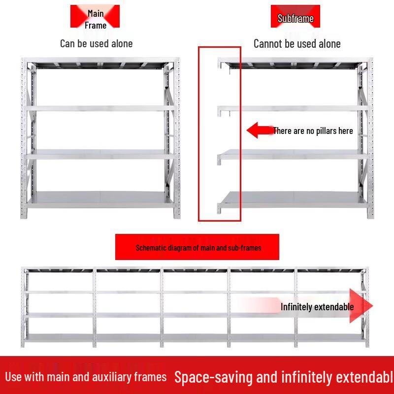 Junshi Stainless Steel Heavy Duty Storage Rack