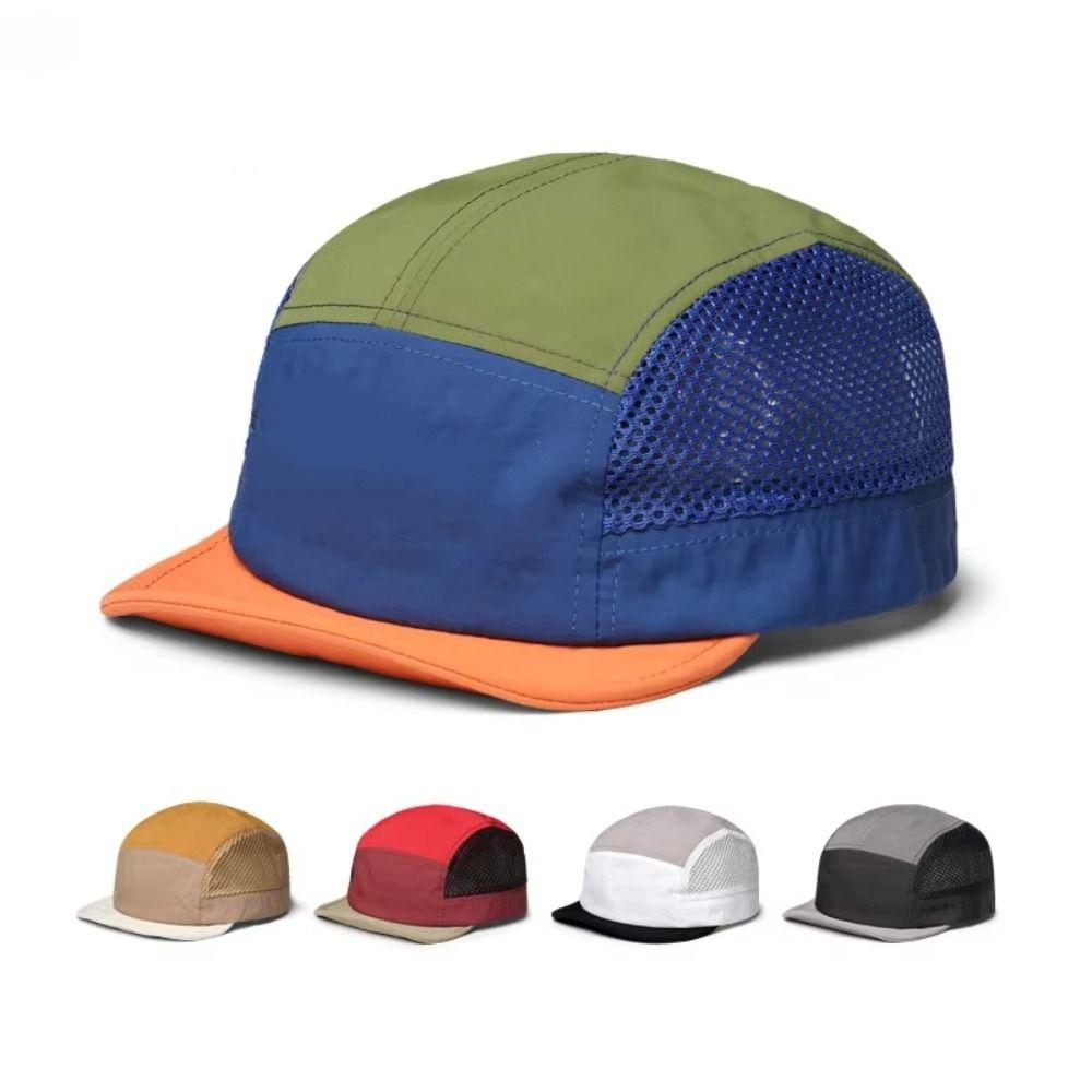UV Protection Sun Visor Cap Quick Drying Color Splicing Hat Mesh Baseball Cap  Outdoor Camping