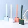Silicone Toilet Brush with Toilet Brush Holder Creative Cleaning Brush Set