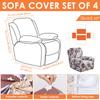 Stretch Recliner Sofa Covers Printed Reclining Armchair Cover Chair Slipcovers for Living Room Furniture Protector