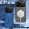 Skin Feel Leather Soft Silicone Phone Case For iPhone 17 Pro Max For Magsafe Wireless Charging Shockproof Cover For Apple 17 Air