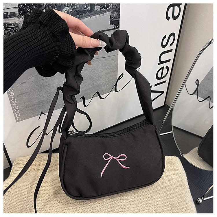 

New Retro Comfortable and Versatile Texture Hobo Bag Women Fashi Shoulder Bags Small Crossbody Evening Bags Unique Design чёрный