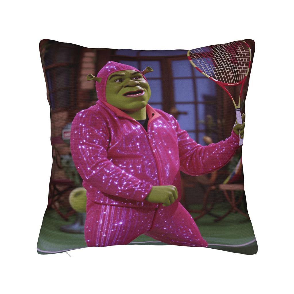 Polštářový potah Shrekův vtipný polštář Vlastní potah na polštář Novinka Povlak na polštář na pohovku ložnici domácí dekorace