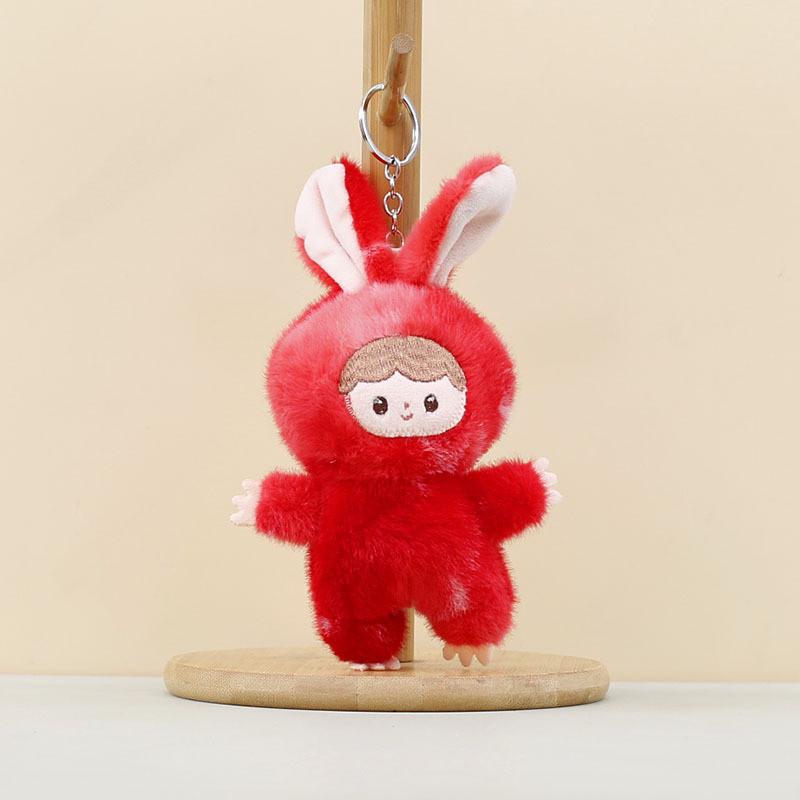 Plush Bunny Toy With Colorful Tiedye Design For Kids And Gift Collectors