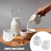 Luxshiny 6-Piece Ceramic Milk Pitcher, Small Mini Sauce Jug, Coffee Creamer, Easy-to-Use Milk Cup for Home and Restaurant Use