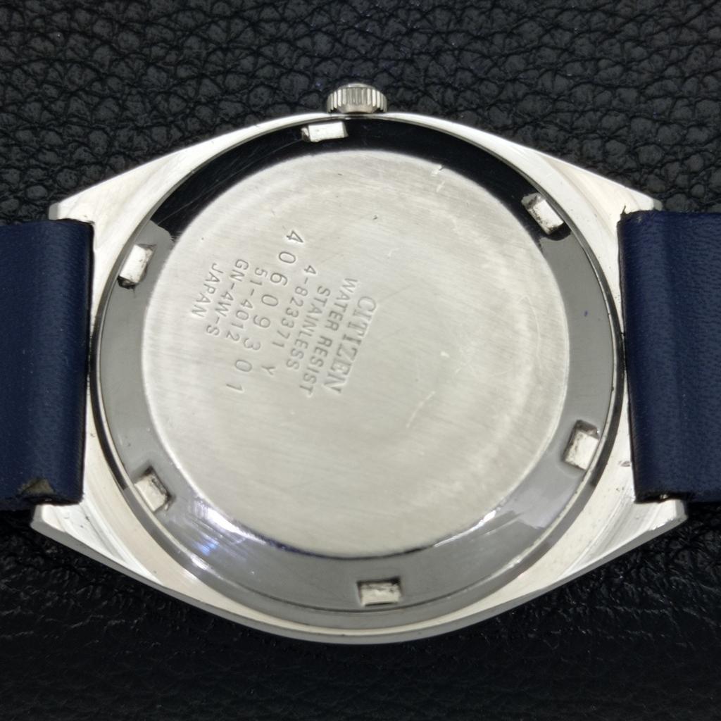 Citizen AUTOMATIC 8200 VINTAGE JAPAN MENS BLUE COLOR DIAL WATCH A500318-2 R151b-a500318