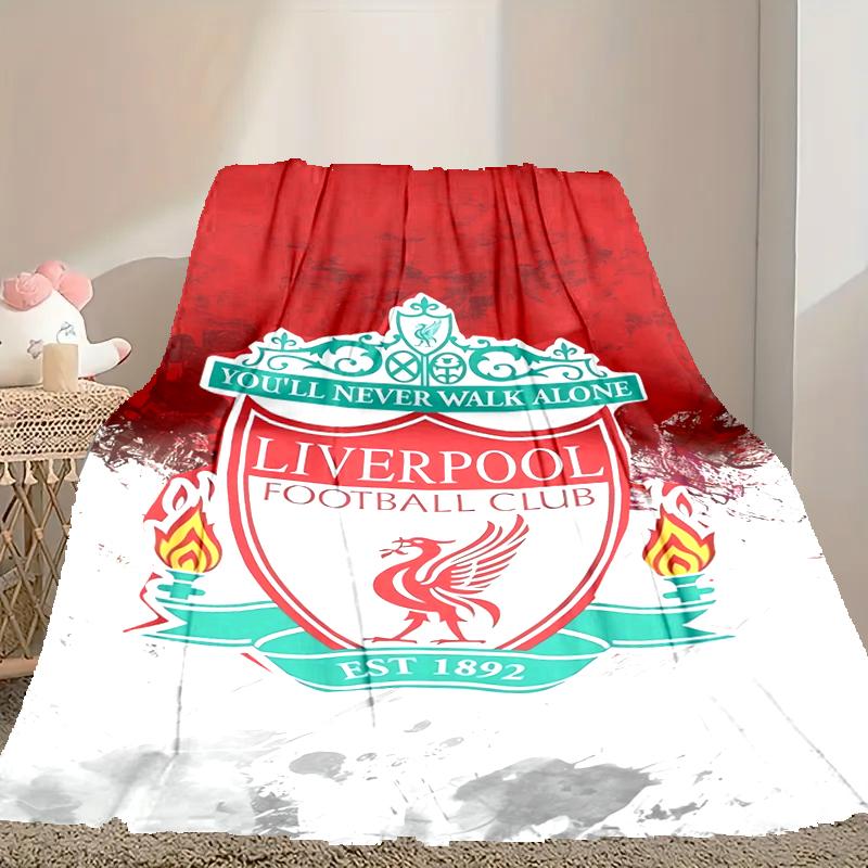 [Liverpool FC Blanket] Creative Blanket for Women Men Family Friend On Birthday Mothers Fathers Day Valentines Day