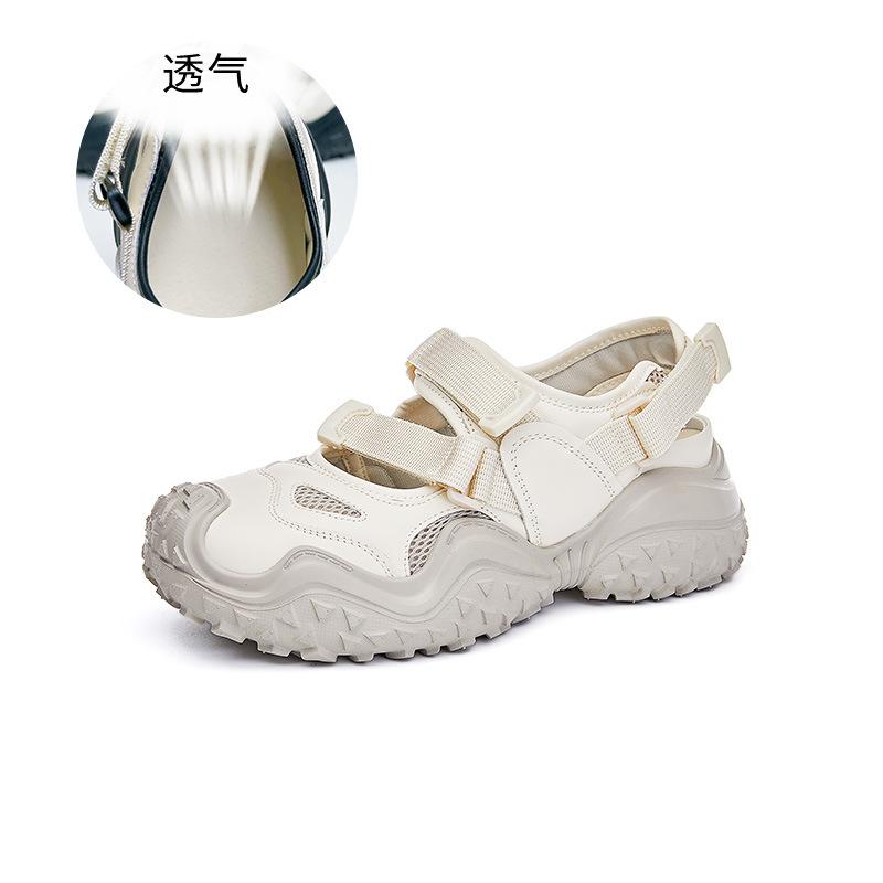 Foam sole leather little white shoes women's 2025 summer new thick-soled sports and leisure single shoes fashion versatile women's shoes trend