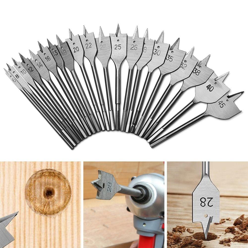 Multifunctional Hanging Titanium Plated Flat Drill Wood Plate Opener Carpenter's Bit Hexagonal Shank